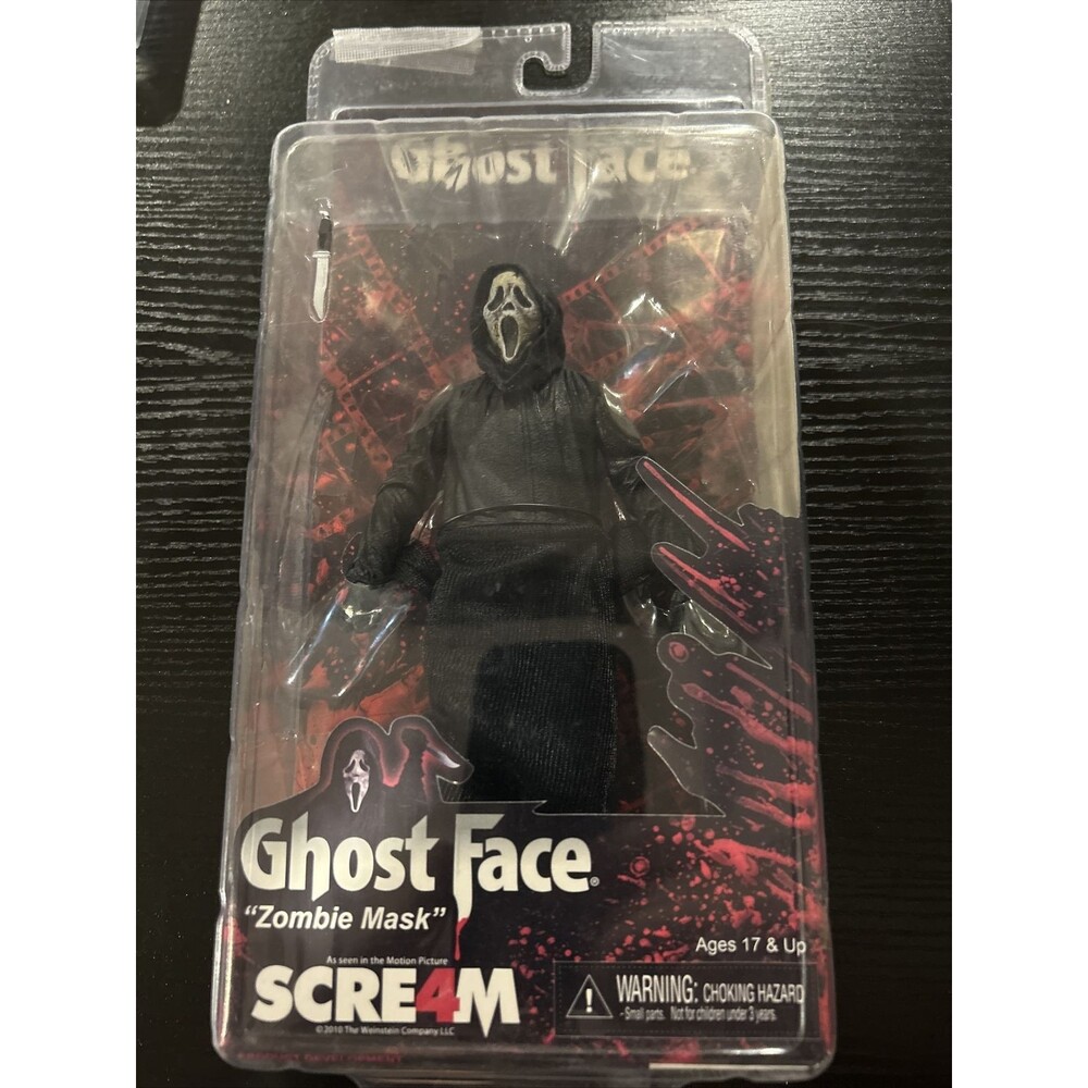 NECA Reel Toys Scream 4 SCRE4M Movie Ghostface Very Rare “zombie Mask” Edition